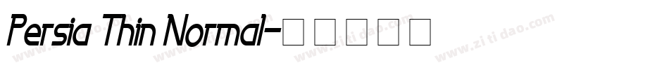 Persia Thin Normal字体转换